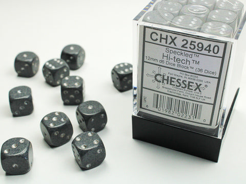 Speckled® 12mm d6 Hi-Tech™ Dice Block™ (36 dice)