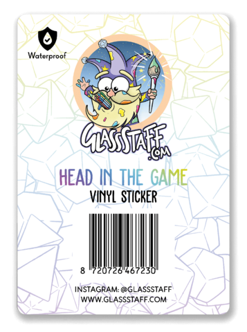 Holographic Head in the Game Sticker