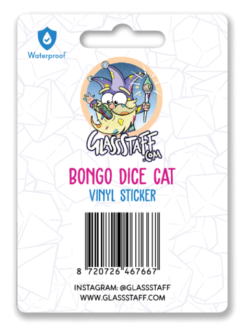 Bongo Dice Cat Sticker