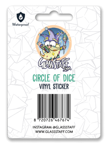 Circle of Dice Sticker