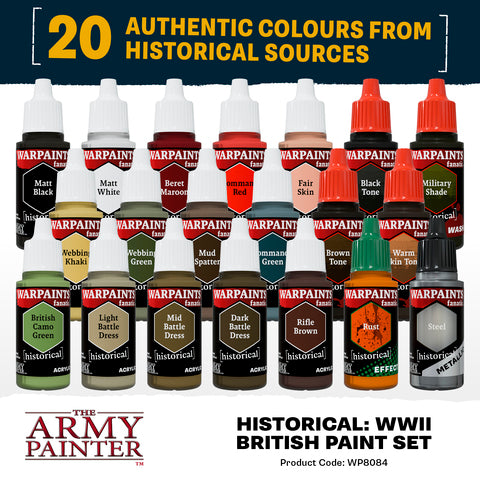 Preorder -Warpaints Fanatic Historical: WWII British Paint Set