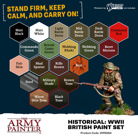 Preorder -Warpaints Fanatic Historical: WWII British Paint Set