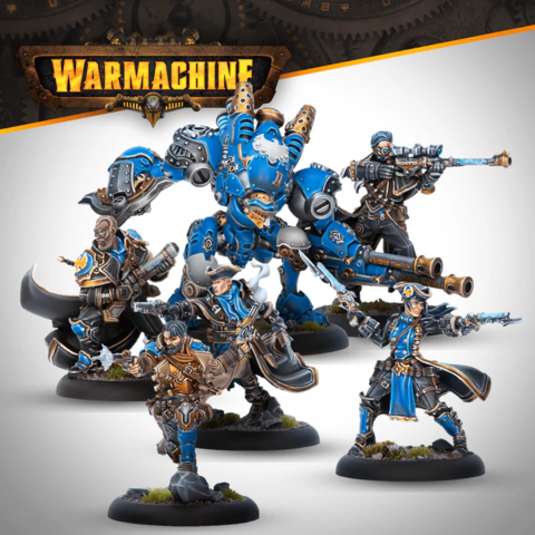Preorder - Warmachine: Cygnar Hellslingers Command Cadre (HIPS)