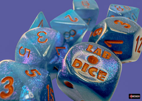 Borealis® Polyhedral Midnight™/copper 7-Die Set (with bonus die)