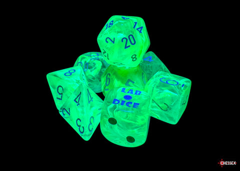Nebula® Polyhedral Gelatinous/white 7-Die Set (with bonus die)