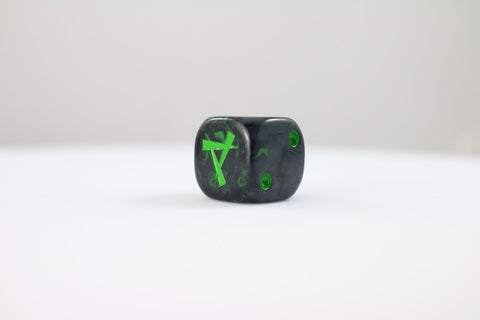 Preorder - Green Magic D6 Fantasy Dice 20Stk