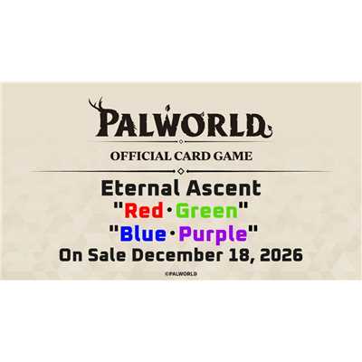 Preorder - Palworld OFFICIAL CARD GAME POCGe-TD04 Trial Deck Eternal Ascent Blue・Purple ENG