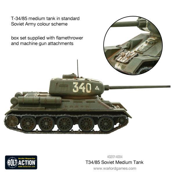 T-34/85 Medium Tank (Plastic)