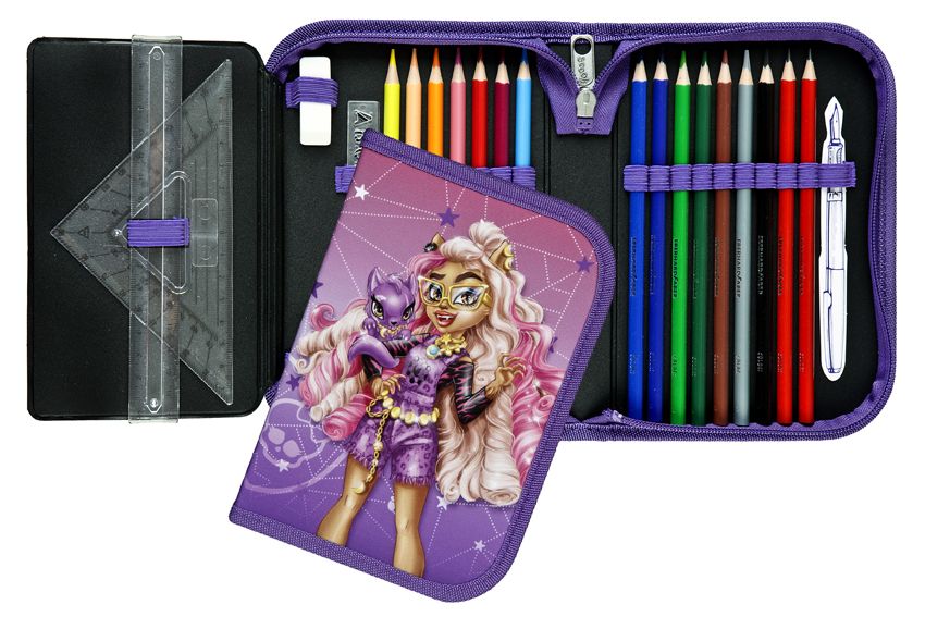 Monster High - gefülltes Schüleretui