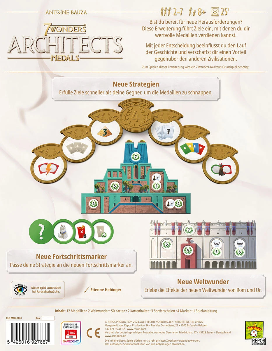 7 Wonders Architects – Medals