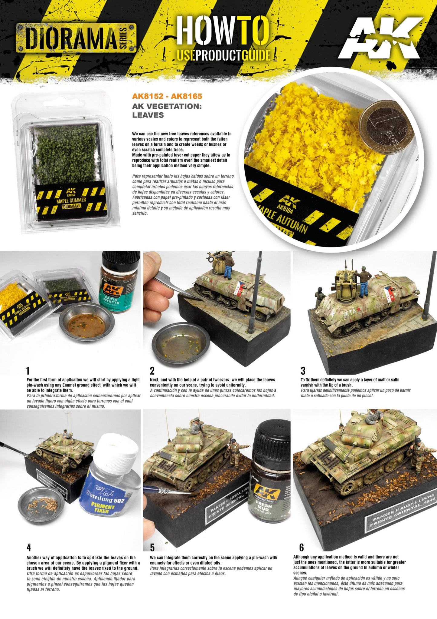 MAPLE AUTUMN LEAVES 1:35 / 1:32 / 75MM / 90MM (7GR. BAG)