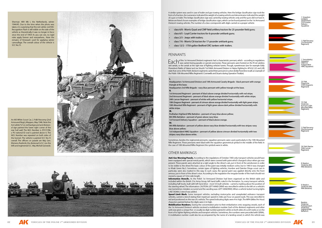 VEHICLES OF THE POLISH 1ST ARMOURED DIVISION