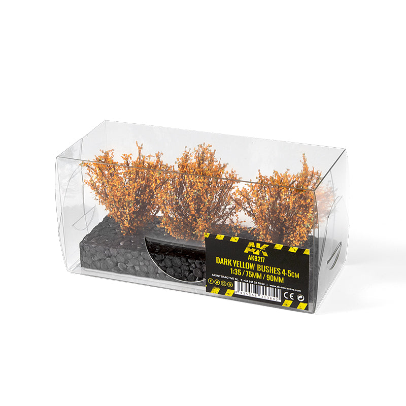 DARK YELLOW BUSHES 4-5CM 1:35 / 75MM / 90MM