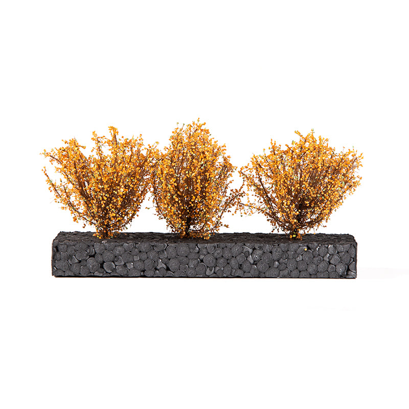 DARK YELLOW BUSHES 4-5CM 1:35 / 75MM / 90MM