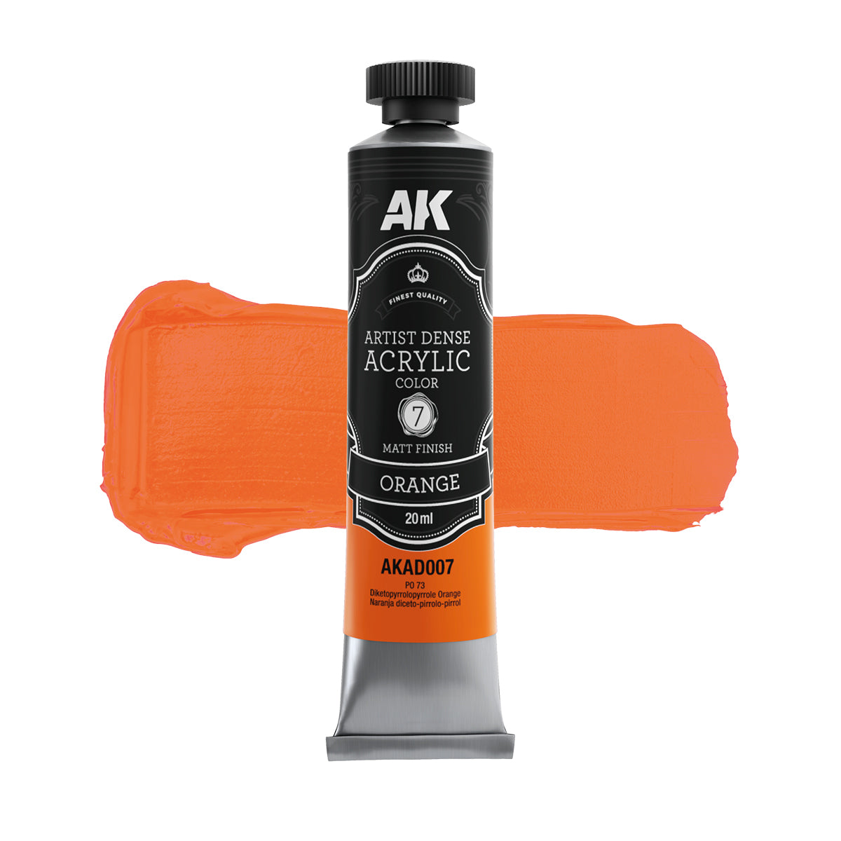 ORANGE – ARTISTIC DENSE ACRYLIC COLOR
