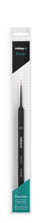 Round Synthetic Brush Triangular Handle No.2/0 - Precision