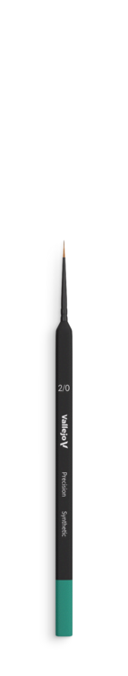 Round Synthetic Brush Triangular Handle No.2/0 - Precision