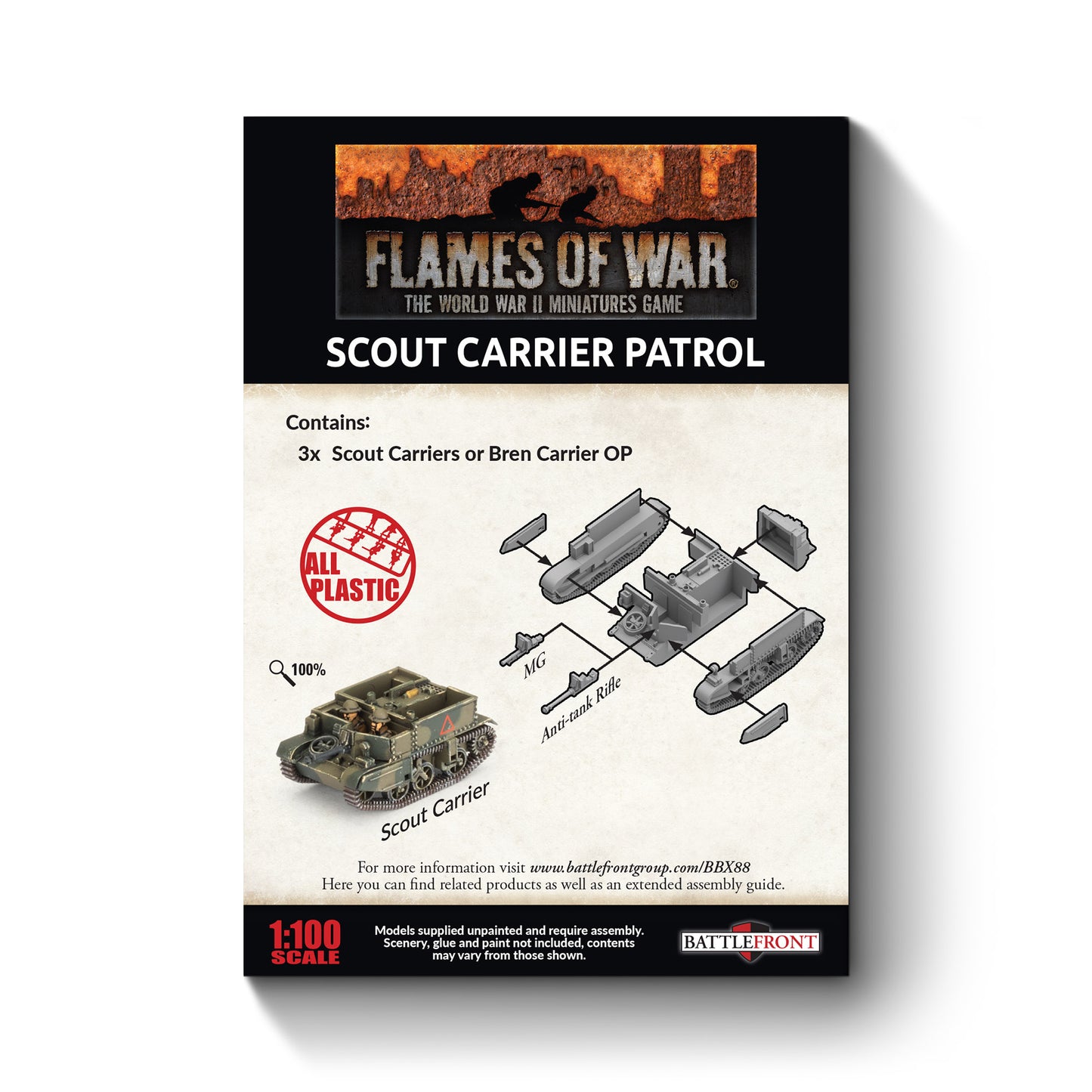Preorder - Scout Carrier Platoon (x3 plastic)