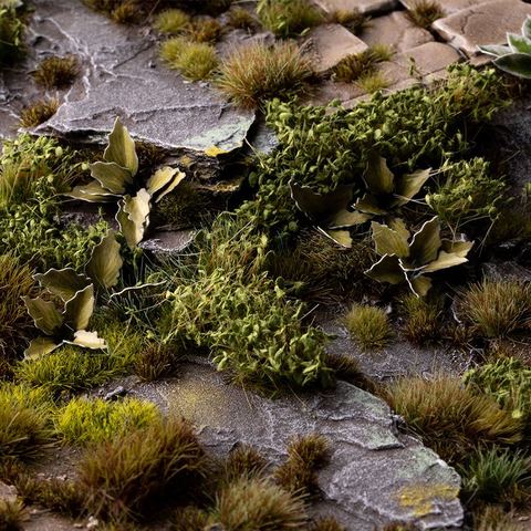Dark Green Shrubs Tufts
