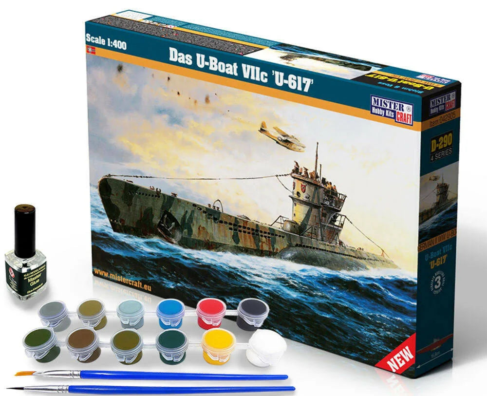 Mistercraft: Das U-Boot VIIC U-617 START SET in 1:400