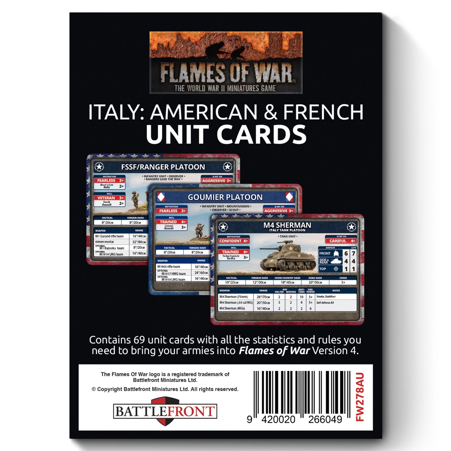 Preorder - Liberation of Italy American and French Unit Card Pack (69 cards)