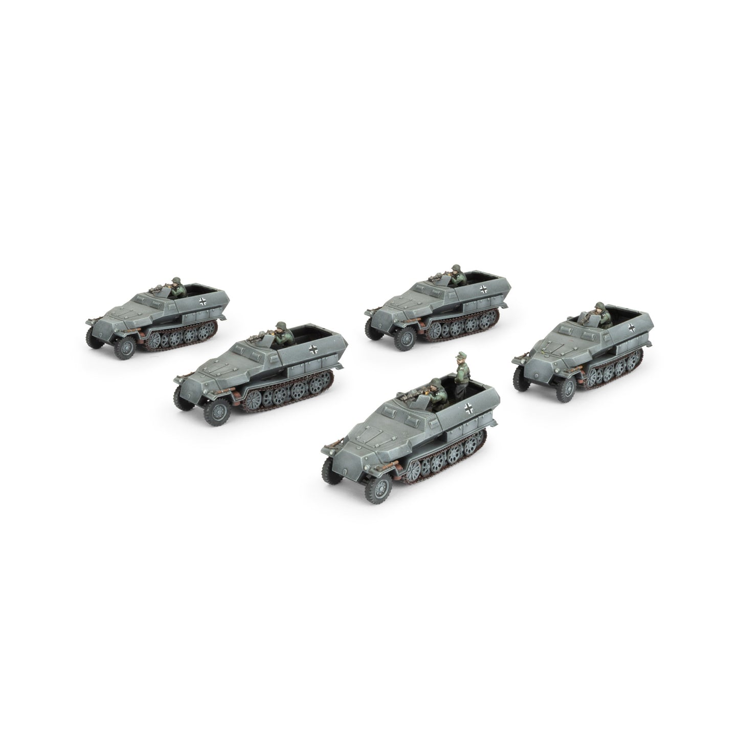 Preorder - Sd Kfz 251 half-track Transport Platoon (x5 Plastic) (EW)