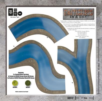 Essentials: River Forks (x3), Full Painted Terrain