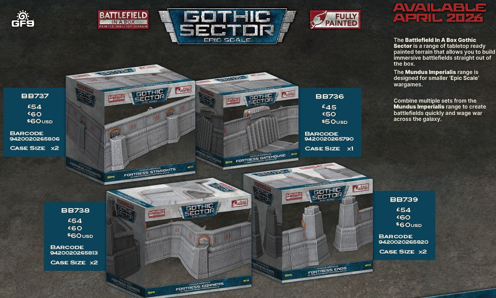 Preorder - Mundus Imperialis Fortress: Straight (x2)