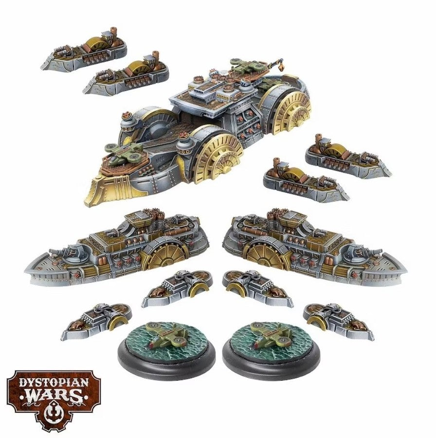 Preorder - Dystopian Wars: Gotham Battlefleet Set