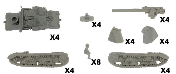 Semovente (90mm) Assault Guns (x4)
