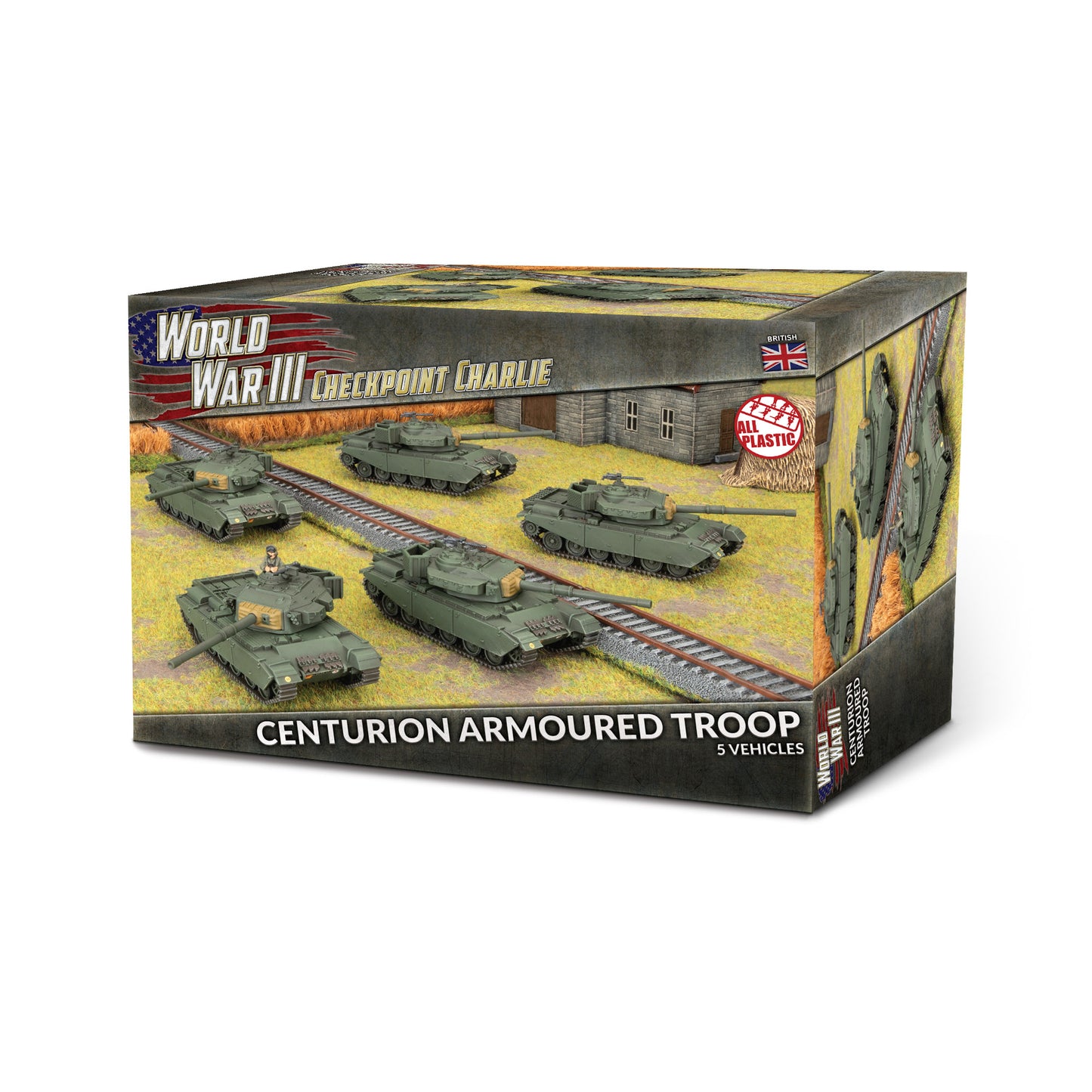 Preorder - Centurion Territorial Armoured Troop (x5 Plastic)