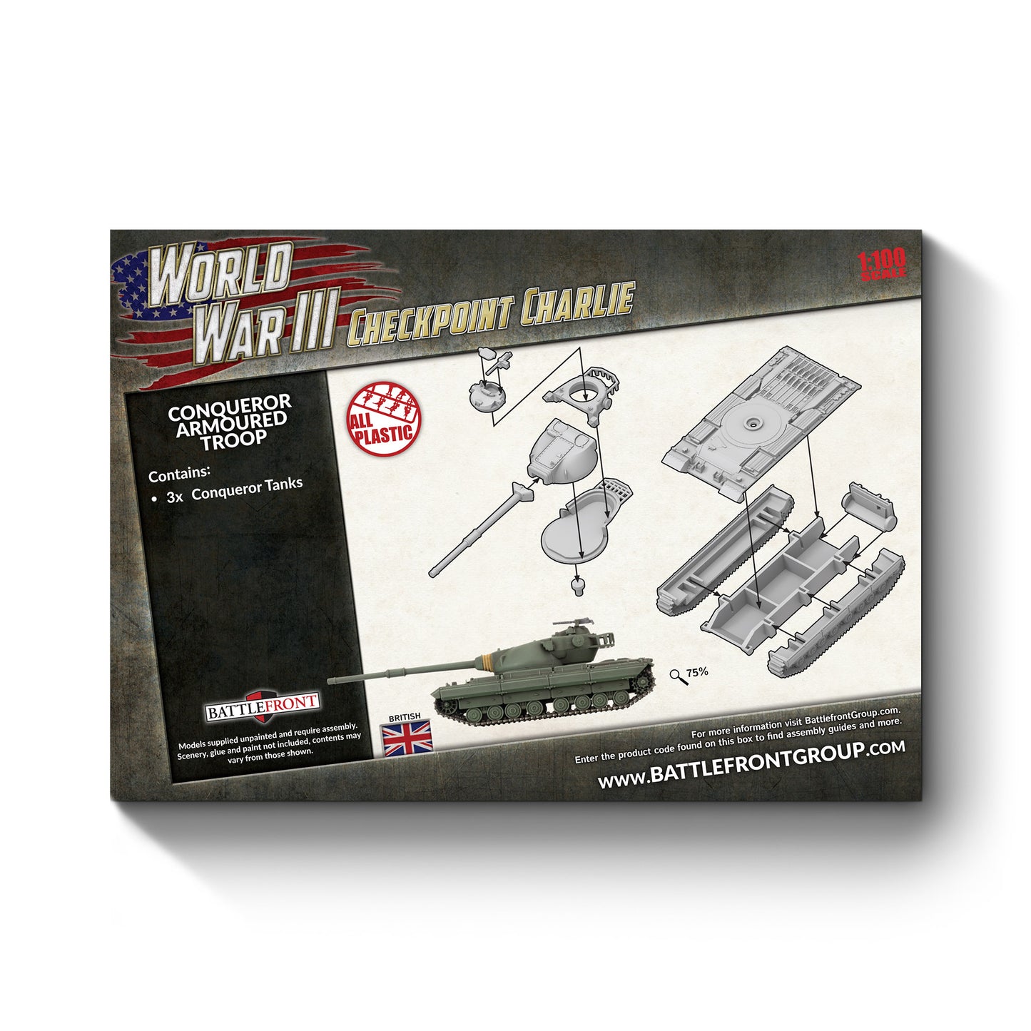 Preorder - Conqueror Armoured Troop (x3 Plastic)