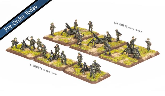 81mm and 120mm Mortar Platoons (x21 figures)