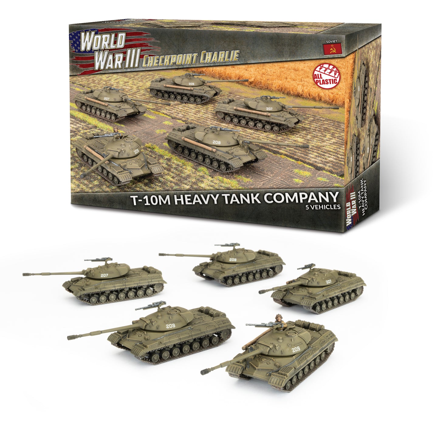 Preorder - T-10M Heavy Tank Company (x5 Plastic)