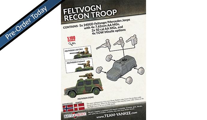 TNOBX03 Feltvogn Recon Troop (x5)