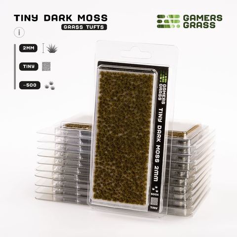 Tiny Dark Moss (2mm) Tufts