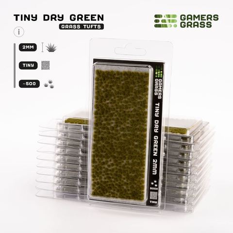 Tiny Dry Green (2mm) Tufts