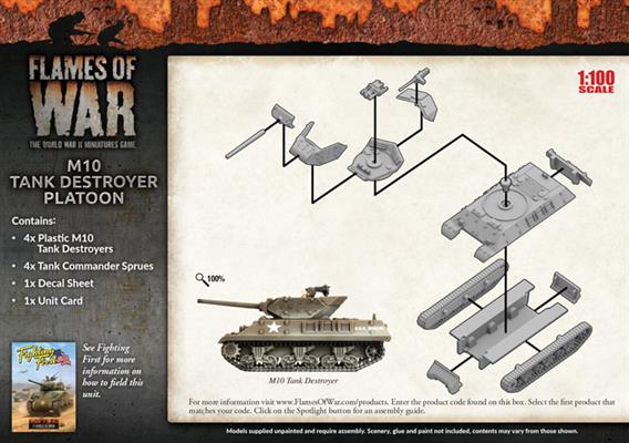 M10 3-Inch Tank Destroyer Platoon (Plastic)