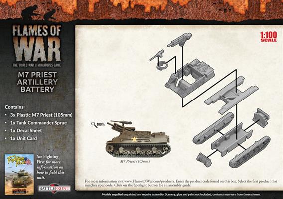 M7 Priest Armored Artillery Battery (Plastic)