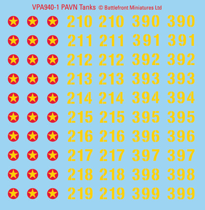 PAVN Decal Sheets