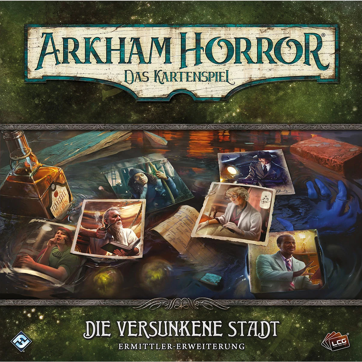 Arkham Horror: Das Kartenspiel - Die Versunkene Stadt (Ermittler-Erweiterung)