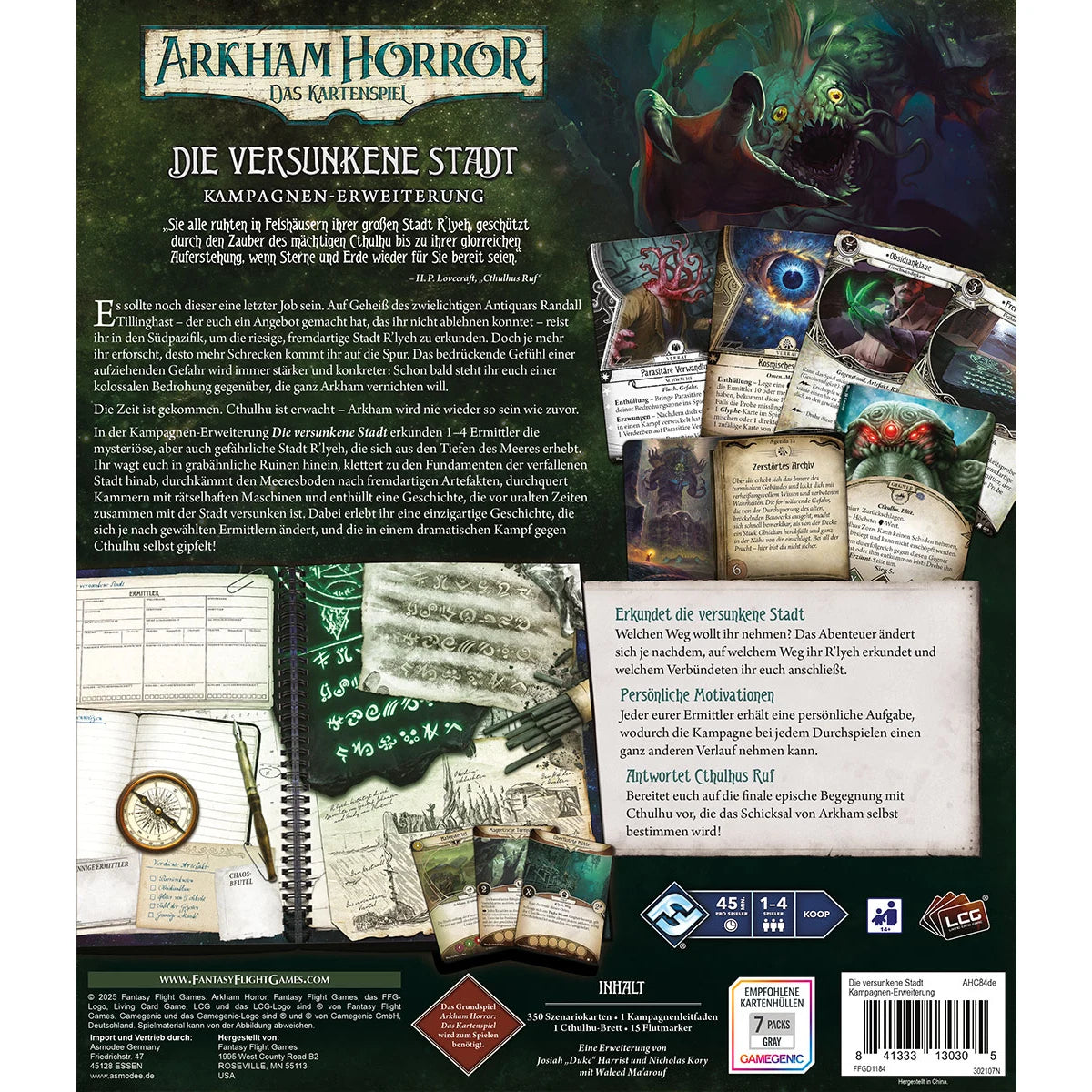 Arkham Horror: Das Kartenspiel – Die Versunkene Stadt (Kampagnen-Erweiterung)