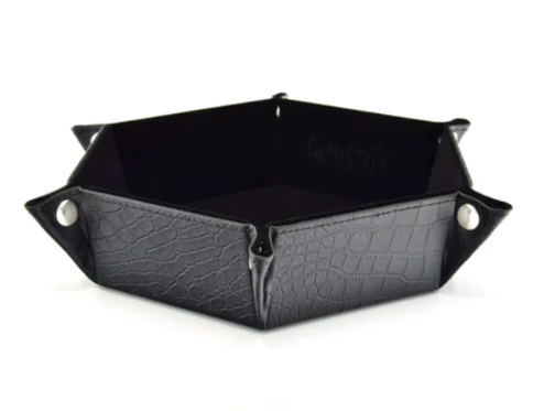 Hexagonal Foldable Rolling Tray - Dragon Skin Blk