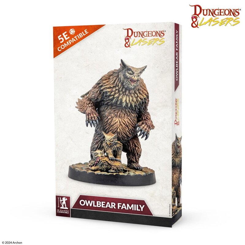 Preorder - Dungeons & Lasers - Owlbear Family