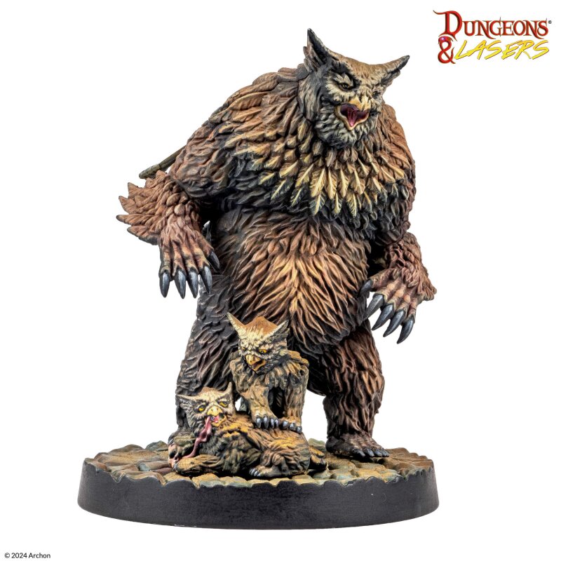 Preorder - Dungeons & Lasers - Owlbear Family