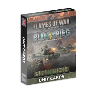 Preorder - Blitzkrieg British Unit Cards (x28 Cards) - Limited Edition