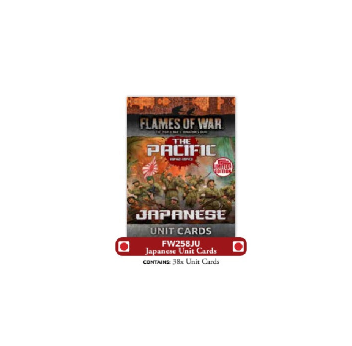 Preorder - The Pacific: Japanese Unit Cards (x38 Cards) - Limited Edition