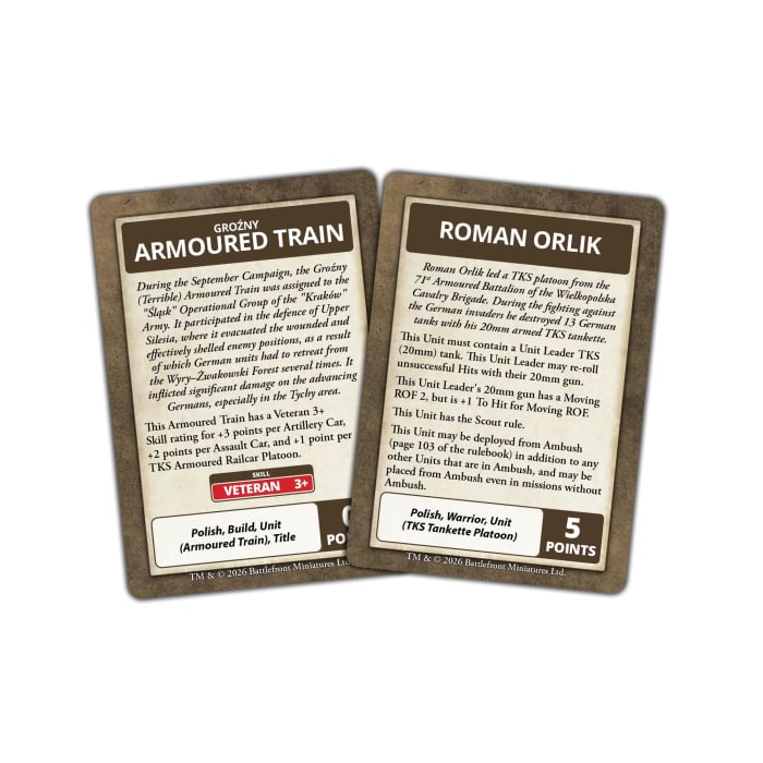 Barbarossa Polish Command Cards (Limited Edition)