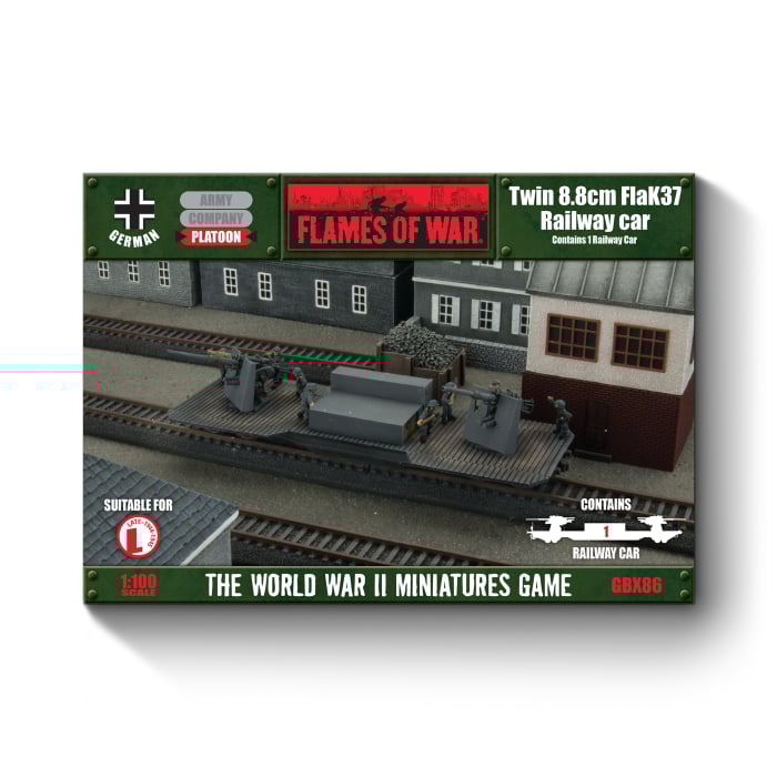 Twin 8.8cm FlaK Railway Car