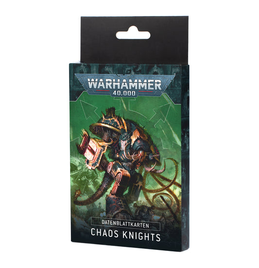 Warhammer 40,000: Datasheet Cards Chaos Knights GER